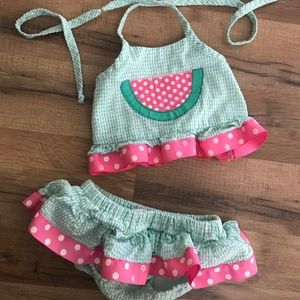Watermelon Ruffle Tankini